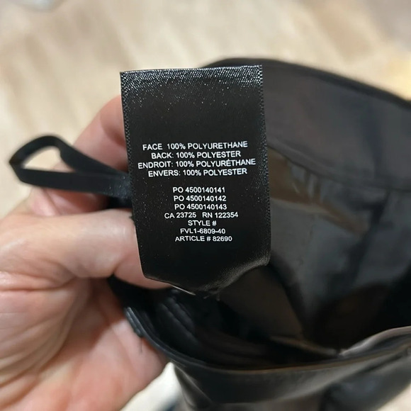 Babaton Command High Waisted Vegan Leather Pant Black - Picture 7 of 9